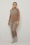 Jacquard longs Beige