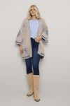 Lang cardigan Lolly Beige-sort