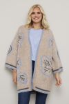 Lang cardigan Lolly Beige-sort