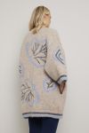 Lang cardigan Lolly Beige-sort