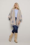 Lang cardigan Lolly Beige-sort