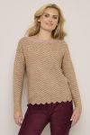 Tilla stripete genser Beige