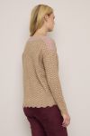 Tilla stripete genser Beige