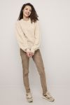 Elise strikkegenser med blonde Beige
