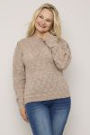 Strikkegenser Madeliene Beige