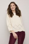 Strikkegenser Hedda Offwhite