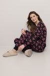Sløyfe Pyjamas Sort-rosa