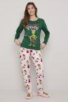 Pyjamas Grinch Grønn-rosa