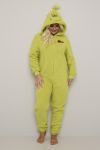 Jumpsuit teddy Grinch Limegrønn