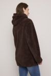 Teddyjakke lang Brun