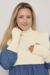 Hansker Ina Fingerløse Offwhite