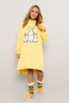 Megahoodie påske dame Gul