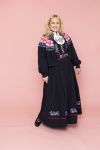 Strikkejakke Signe Marine-Rosa