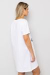 Oversize t-skjorte Stich Hvit