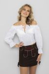 Oktoberfest bluse Theresa Hvit