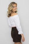 Oktoberfest bluse Theresa Hvit
