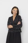 Bluse Laura Svart mønstret