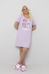 Oversize t-skjorte Hello Kitty Lilla