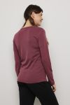 Super cardigan i 80% merinoull med knapper i samme farge. rododendron.