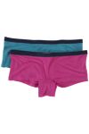Ann modalboxer 2pk cerise-blå