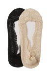 SK minisokker med blonde 2pk sort og beige