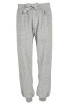 Nightwear Celeste pyjamasbukse i fleece grå med hvite prikker