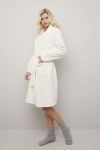 Nightwear Io morgenkåpe i fleece offwhite