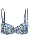 Swimwear bikinioverdel bandeau-bh blå