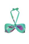 Swimwear bikinioverdel bandeau-bh grønn