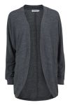 Curves Stella melert cardigan gråmelert