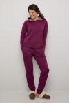 Behagelig joggebukse i 70% merinoull. cerise.