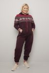 Vinterstjerne jumpsuit plomme.