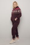 Vinterstjerne jumpsuit plomme.