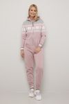Vinterstjerne jumpsuit rosa-gråmelert..
