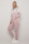 Vinterstjerne jumpsuit rosa-gråmelert..