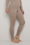 Longs i merinoull/silke Beige