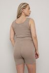 Shorts i merinoull/silke Beige