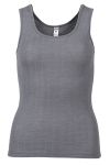 Eva singlet i merinoull/silke grå