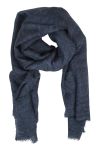 Skjerf med lurex blå