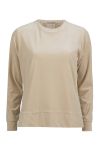 Basic Stella velourgenser lys beige