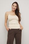 Basic Nora singlet lys beige.