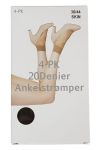 Basic ankelstrømper 4pk sort