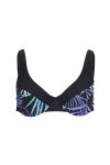 Swimwear Haiti bikinibh uten padding i palmeprint sort-multi