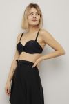 Swimwear Gili bandeau bikinibh med print sortmønstret