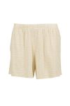 Nightwear stripet pyjamasshorts lys gul