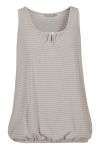 Lifetime Brooklyn stripet singlet beige med hvite striper