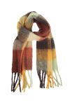 Lifetime Sophia rutet skjerf rust/gul