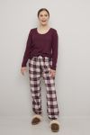 Nightwear Lana pyjamastopp burgunder.