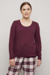 Nightwear Lana pyjamastopp burgunder.