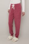 Meri pyjamasbukse i fleece Fuksia..
